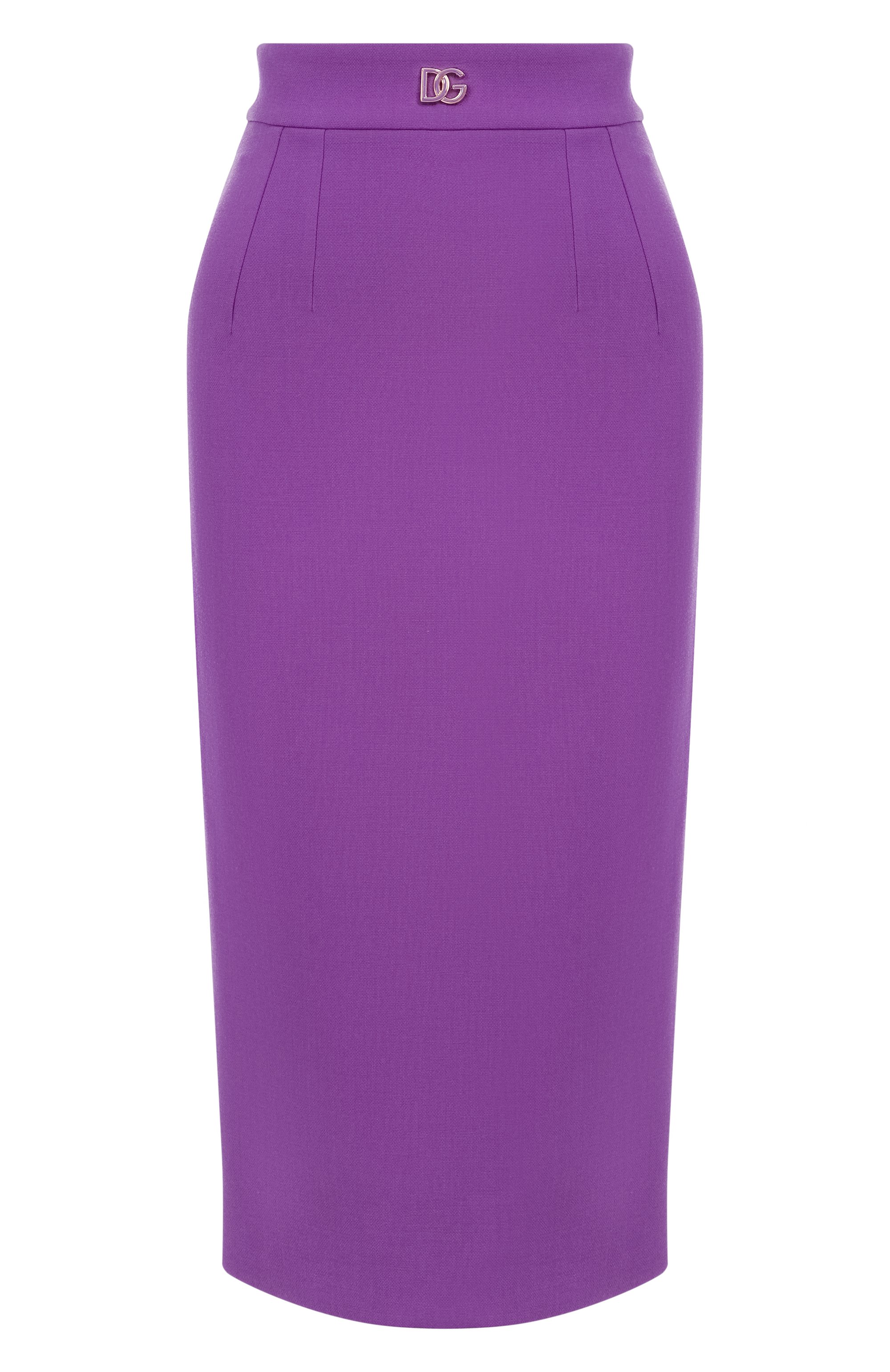 Шерстяная юбка DOLCE & GABBANA фиолетового цвета по цене 98000 руб., арт. F4CJGT/FU2L8, фото 1 Шерстяная юбка DOLCE & GABBANA, арт. F4CJGT/FU2L8, фото 1