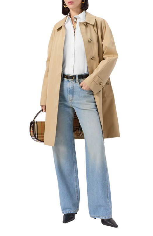 Хлопковая рубашка Burberry 8111217 Белый  8111217 Фото 2