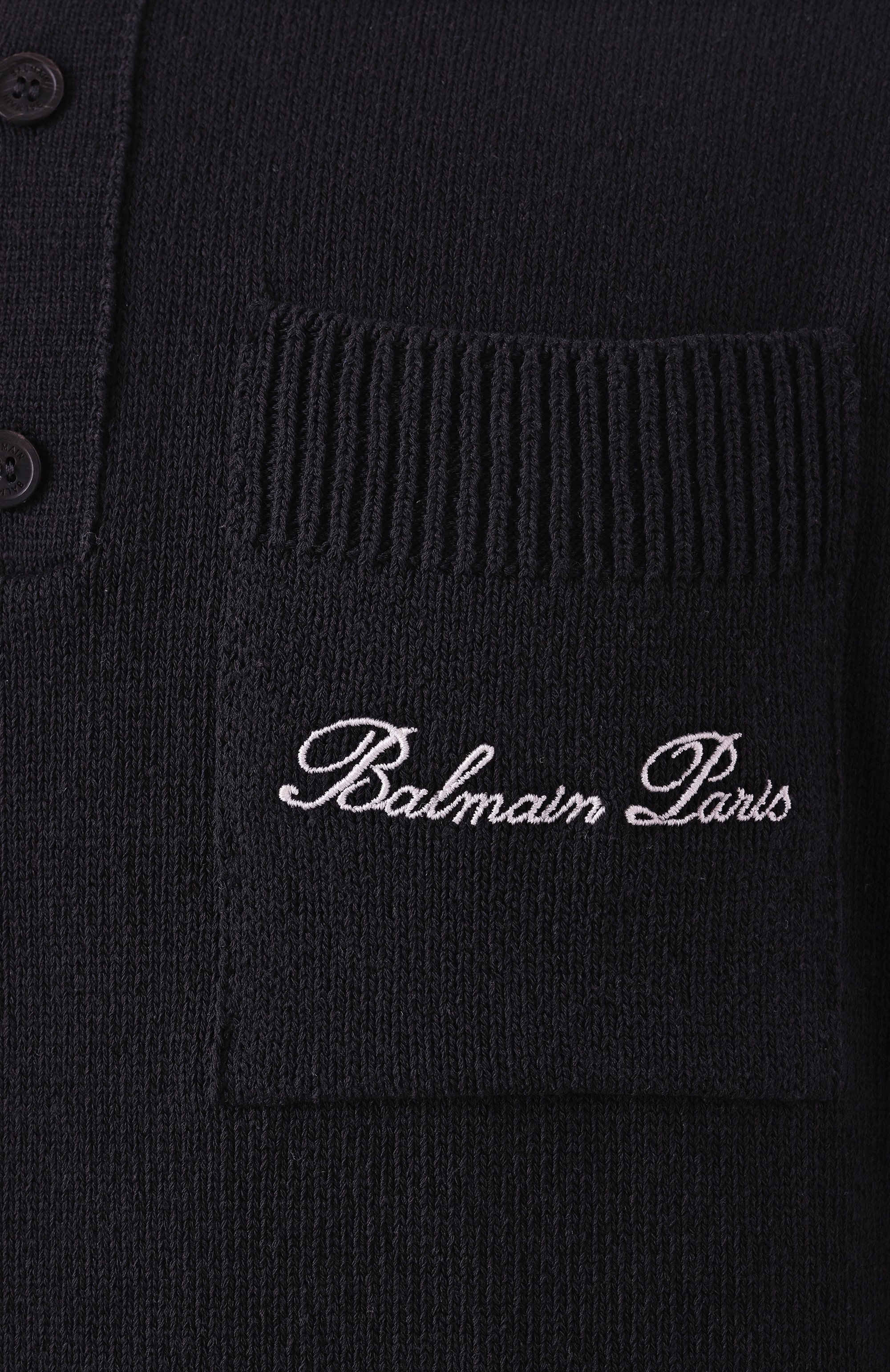 Поло BALMAIN черного цвета по цене 120000 руб., арт. DH1GB045/KF96, фото 6 Поло BALMAIN, арт. DH1GB045/KF96, фото 6