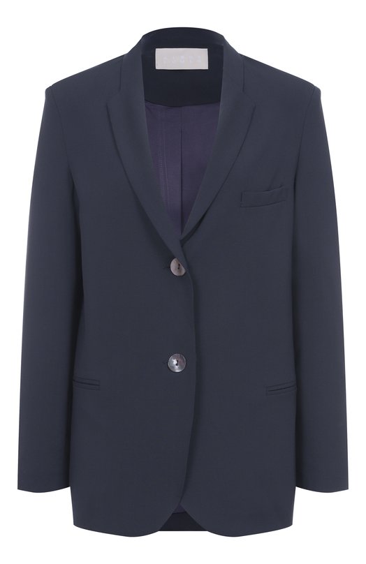 Шерстяной жакет Albus Lumen AL.RT25.001.CLASSICBLAZER.W00L Синий AL.RT25.001.CLASSICBLAZER.W00L