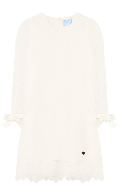 Кружевное платье прямого кроя с бантами LANVIN, арт. 4I1524/IB570/6-9, фото 1