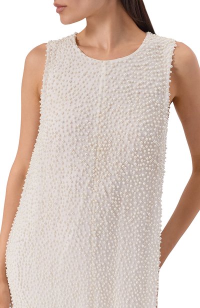 Шелковое платье ALBUS LUMEN, арт. AL.RT26.DRESS08/CREME 0N CREMEE, фото 4