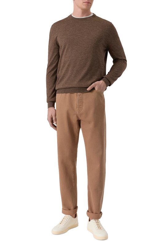 Джинсы Iconic Fit Brunello Cucinelli M262P01090 Бежевый  M262P01090 Фото 2