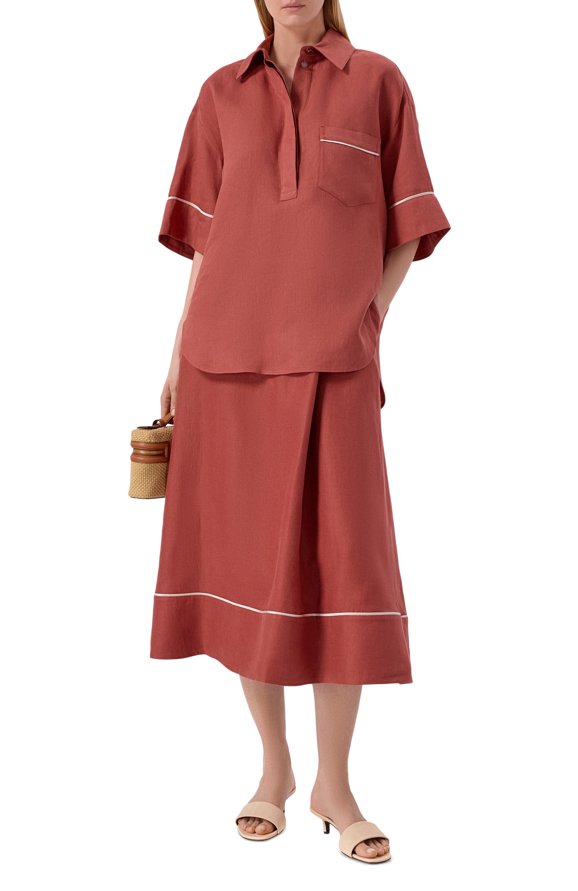 Льняная юбка AGNONA, арт. TG1108E/U3034E, фото 2