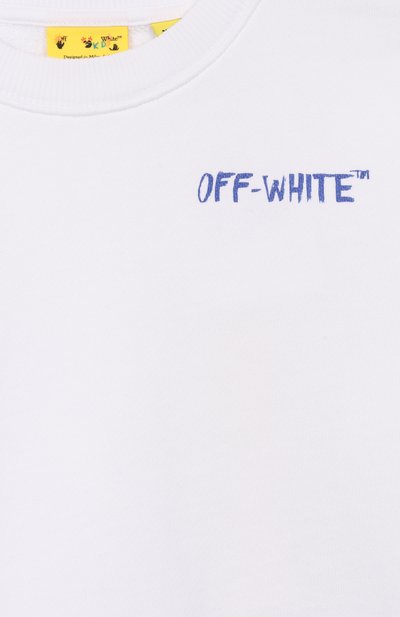 Хлопковый свитшот OFF-WHITE, арт. 0BBA001S26FLE004_001, фото 3