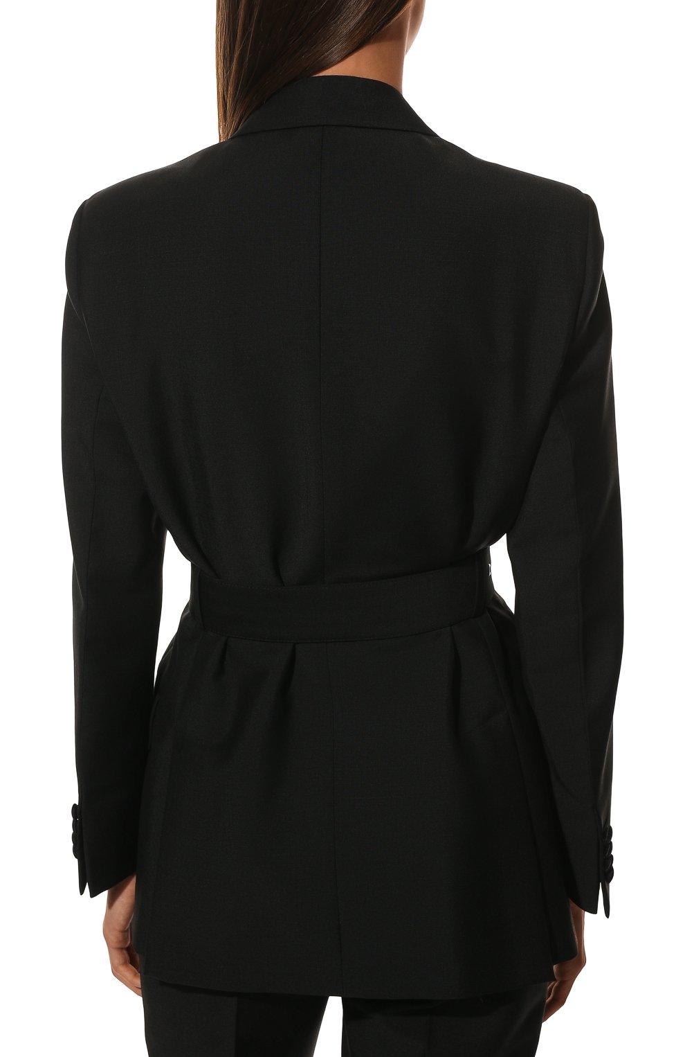 Двубортный жакет PRADA черного цвета по цене 400000 руб., арт. P561IH-1YB8-F0806-202, фото 4 Двубортный жакет PRADA, арт. P561IH-1YB8-F0806-202, фото 4
