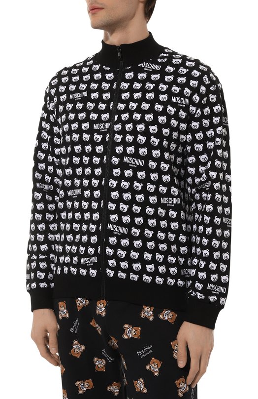 Хлопковая толстовка Moschino Чёрный, фото 3