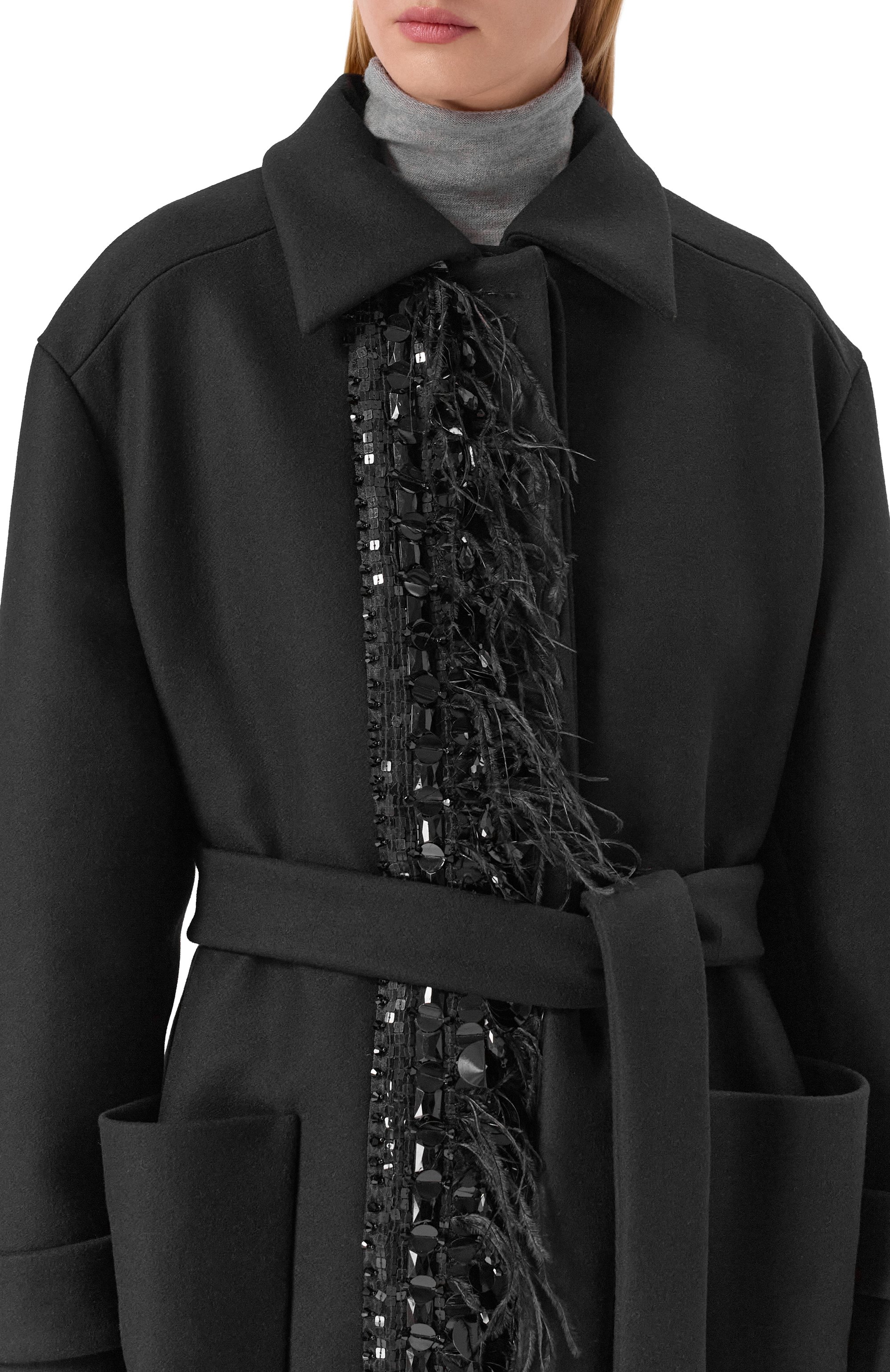 Шерстяное пальто ELIE SAAB, арт. C0007, фото 5