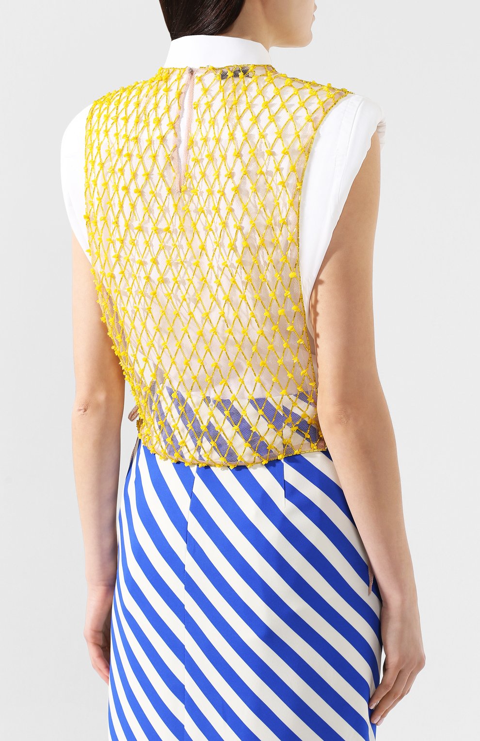 Топ с декоративной отделкой DRIES VAN NOTEN, арт. 191-10603-7296, фото 4