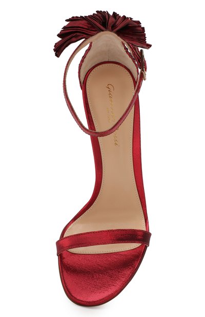 Текстильные босоножки belvedere 105 GIANVITO ROSSI, арт. G61498.15RIC.LAMTABS, фото 5