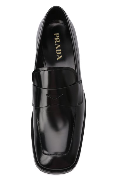 Кожаные пенни-лоферы PRADA, арт. 2DB196-P39-F0002-X000, фото 4