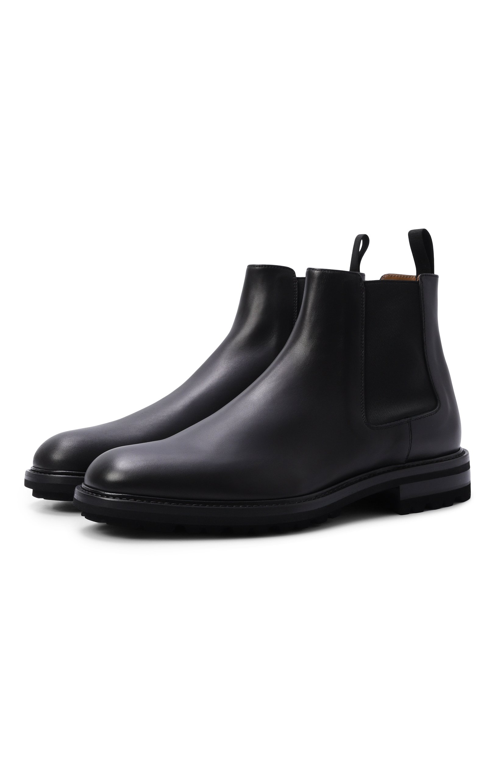 Кожаные челси KITON черного цвета по цене 158000 руб., арт. USSA463N01493, фото 1 Кожаные челси KITON, арт. USSA463N01493, фото 1