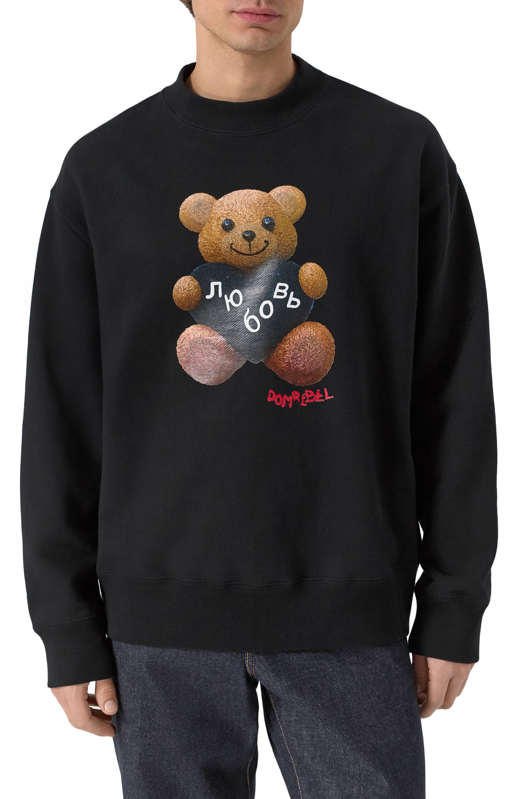 Хлопковый свитшот DOMREBEL, арт. M L0VEBEAR/SWEATHSHIRT, фото 3