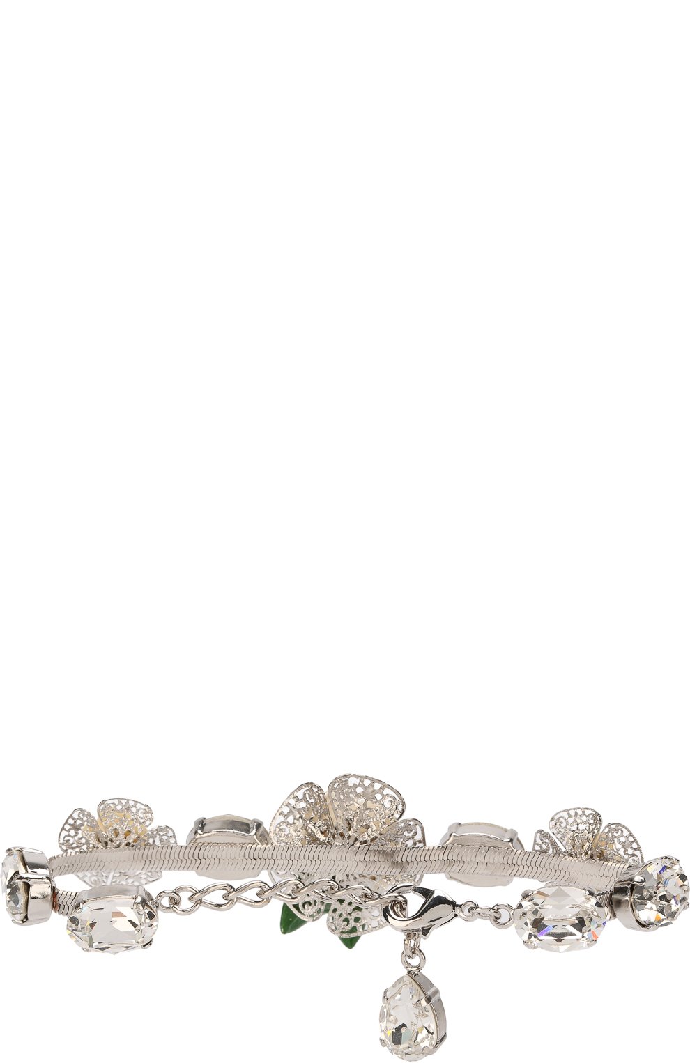 Браслет с декором в виде цветов и кристаллами swarovski DOLCE & GABBANA, арт. WBK6R4/W1111, фото 2