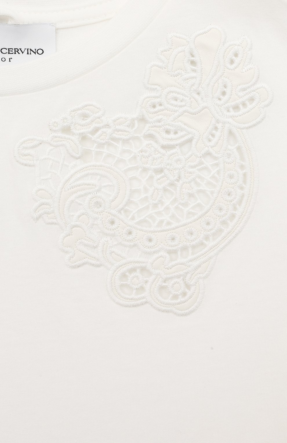 Хлопковая футболка ERMANNO SCERVINO, арт. SFTS050C/JE199-BS003/3A-8A, фото 3