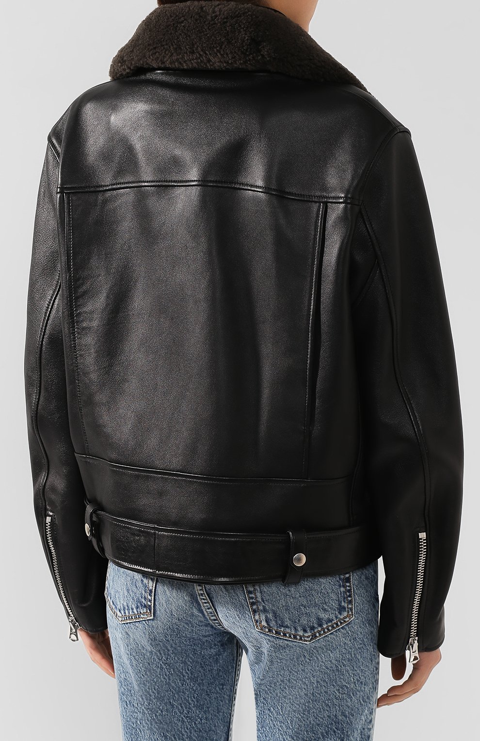 Дубленка с косой молнией ACNE STUDIOS, арт. A70012, фото 4