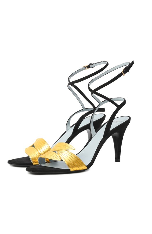 Кожаные босоножки Foliefoliage 85 Valentino 6W0S0MH5/KMN Чёрный 6W0S0MH5/KMN