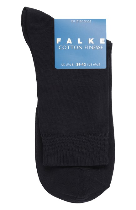 Детские хлопковые носки FALKE темно-синего цвета, арт. 10669/ | Фото 1 (Материал: Текстиль, Хлопок; Материал сплава: Проставлено; Нос: Не проставлено)