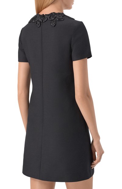 Платье из шерсти и хлопка VALENTINO, арт. 8B3VAHC6/1CF, фото 3