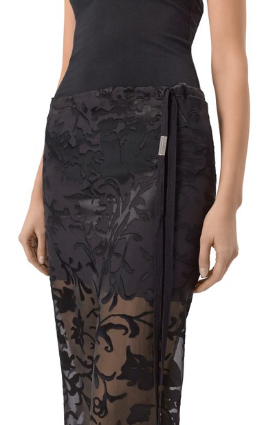 Юбка из вискозы и шелка ANN DEMEULEMEESTER, арт. B0010457/FA715, фото 5