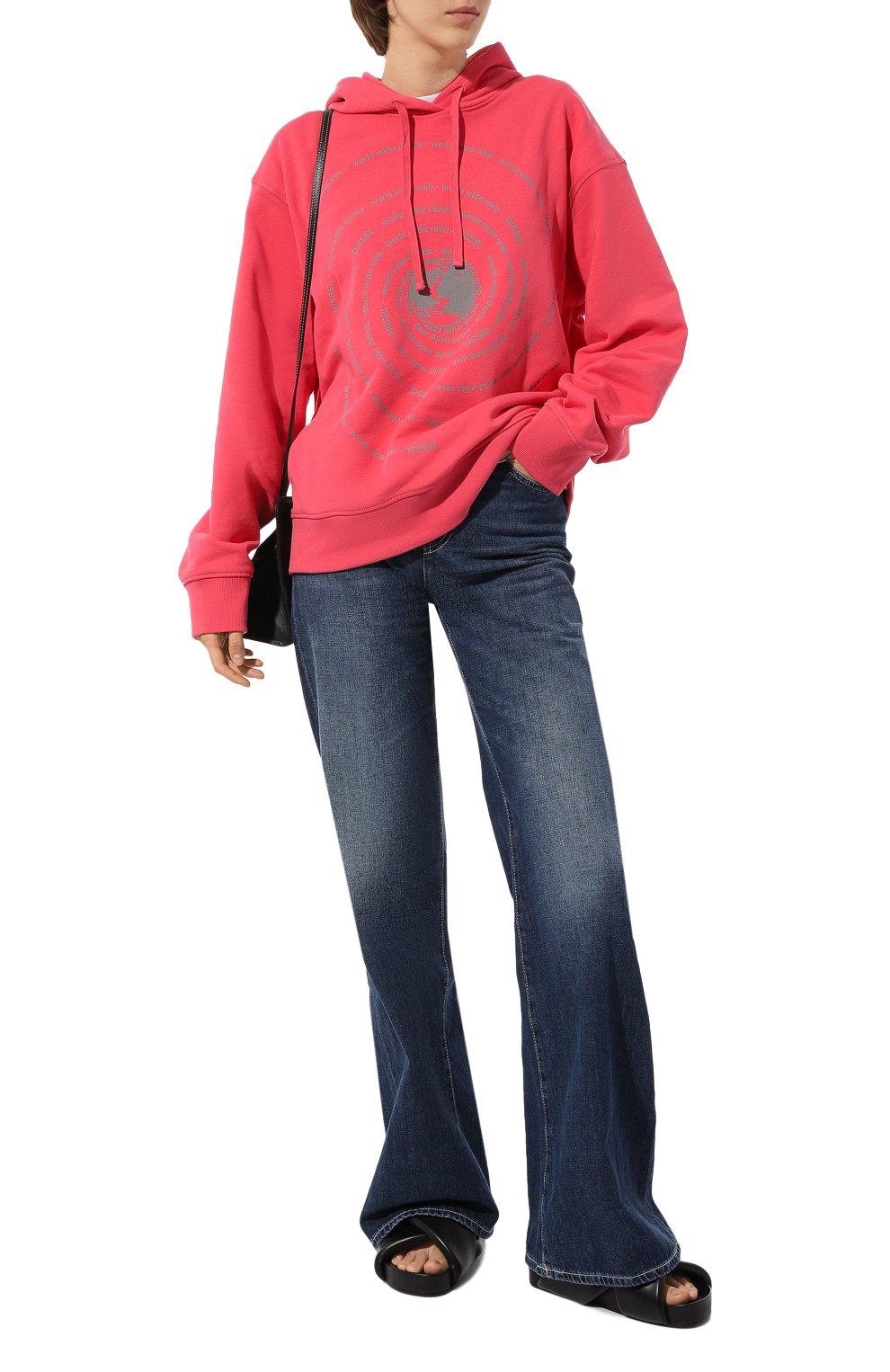 Хлопковое худи DIESEL, арт. A11112/0JFAV, фото 2