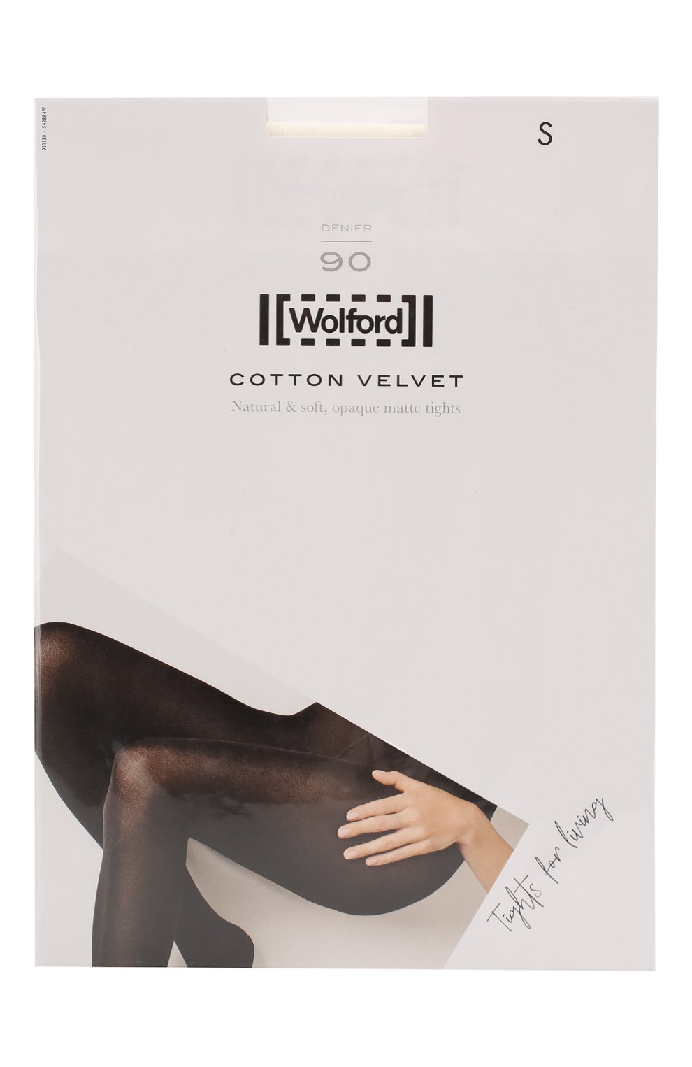 Колготки cotton velvet WOLFORD белого цвета по цене 7900 руб., арт. 11130, фото 1 Колготки cotton velvet WOLFORD, арт. 11130, фото 1