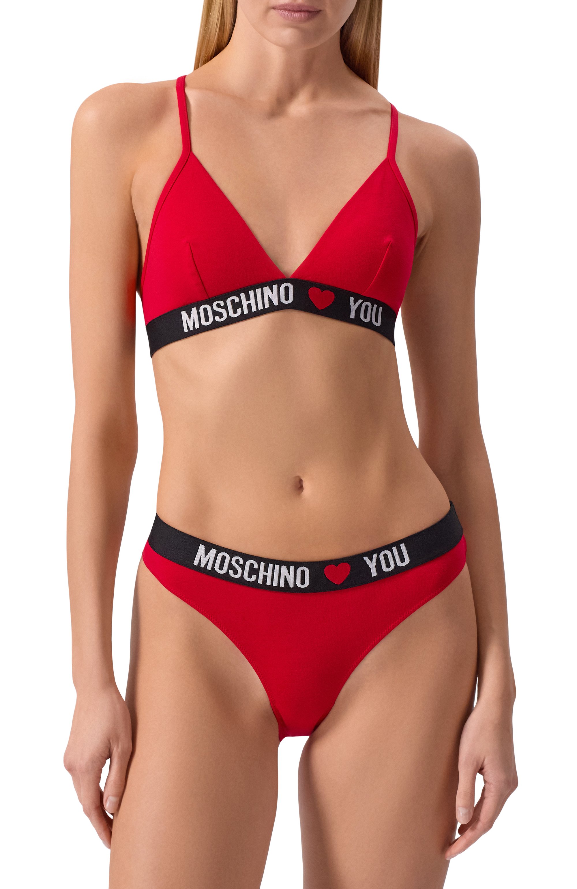 Хлопковый бюстгальтер MOSCHINO, арт. A1410/4402, фото 2