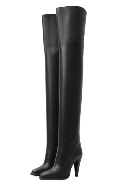 Женские кожаные б отфорты nadja 100 SAINT LAURENT, арт. 843853/28N00