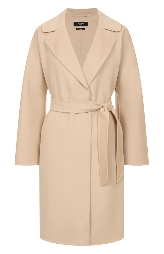 Шерстяное пальто Weekend Max Mara CIVADA Бежевый CIVADA