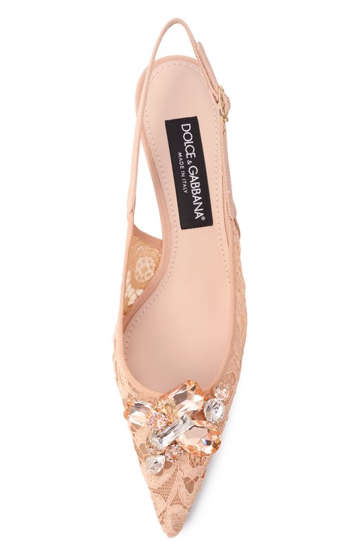 Текстильные туфли Rainbow 60 Dolce & Gabbana CG0711/AQ074 Розовый  CG0711/AQ074 Фото 6