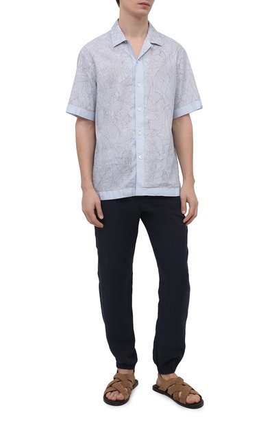 Рубашка изо льна и хлопка ZEGNA, арт. UWX39/SCP3, фото 2