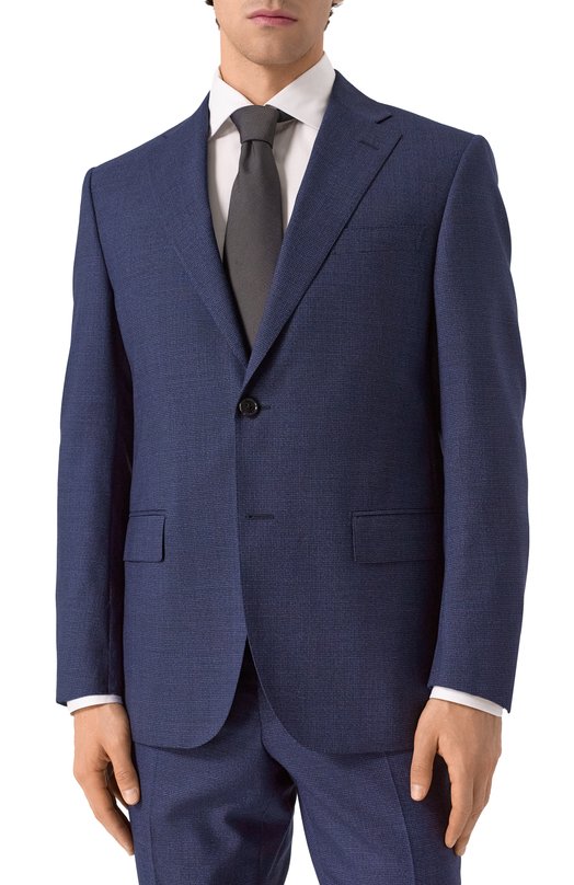 Шерстяной костюм Corneliani 25X008-2517432_SET Синий  25X008-2517432_SET Фото 3