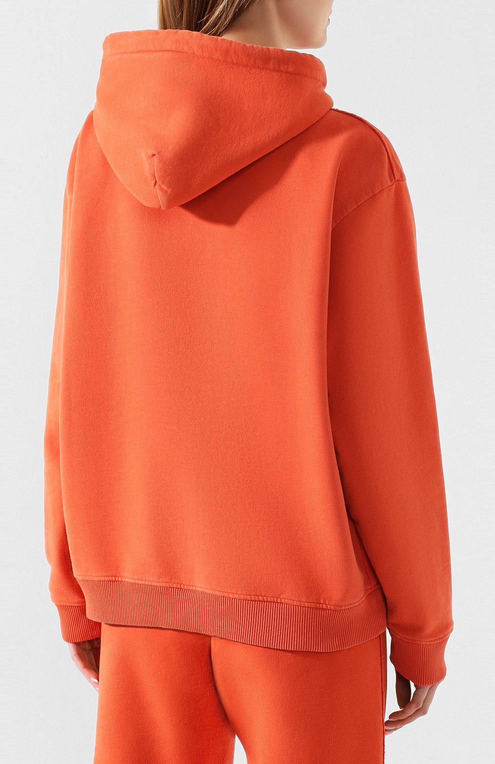 Хлопковое худи ACNE STUDIOS красного цвета по цене 53300 руб., арт. AI0049/W, фото 4 Хлопковое худи ACNE STUDIOS, арт. AI0049/W, фото 4