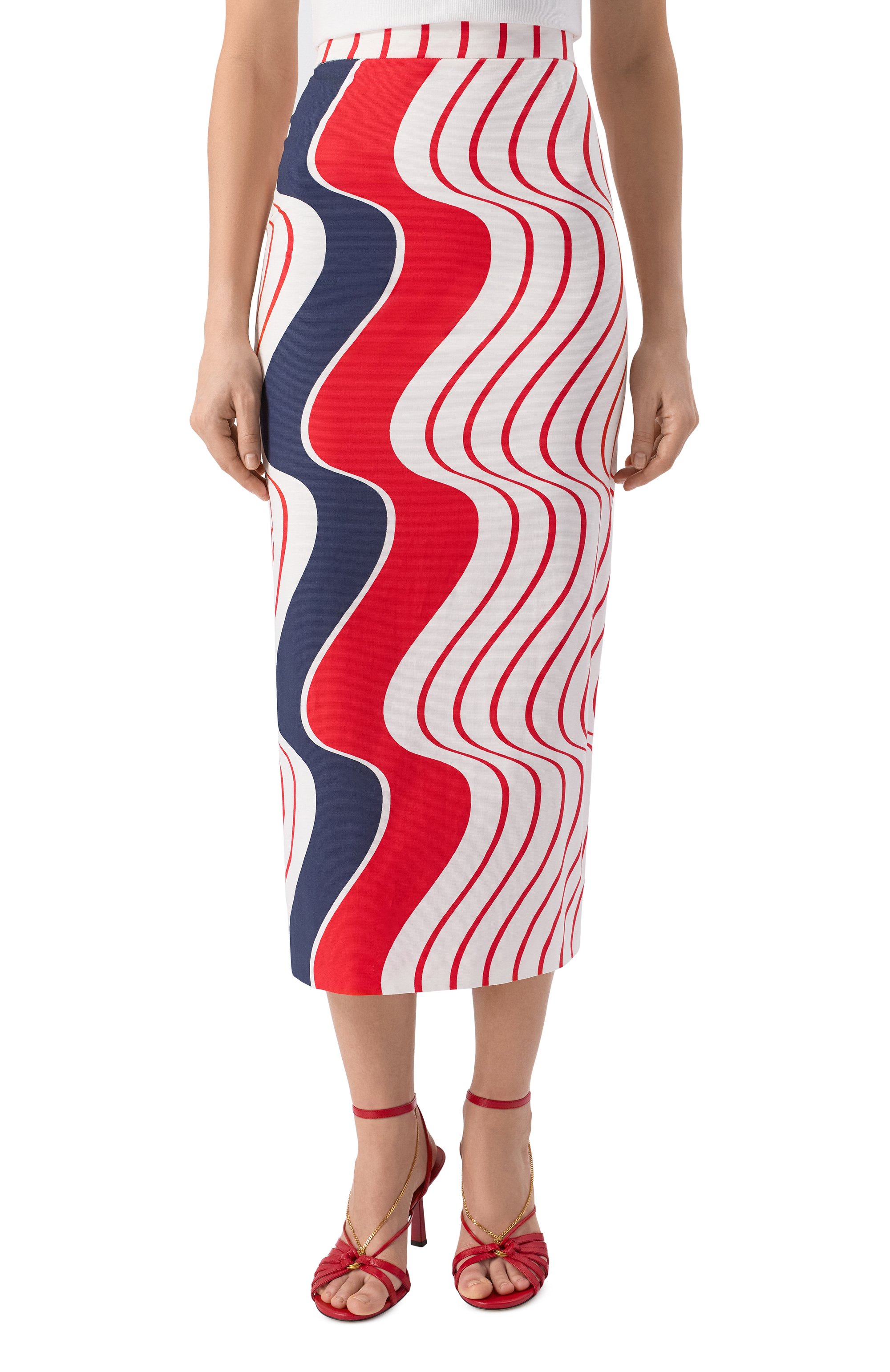 Хлопковая юбка MSGM, арт. 3842MDD23 257366/257366, фото 3