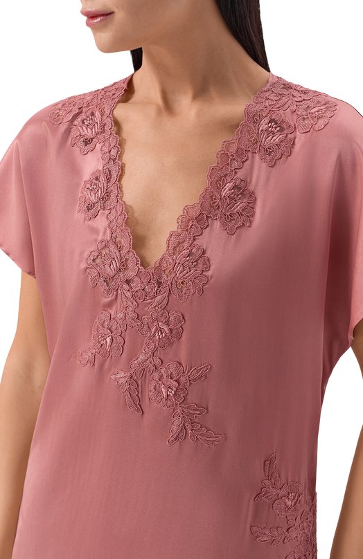 Сорочка из шелка и вискозы Marjolaine 4BON0501 Розовый  4BON0501 Фото 5