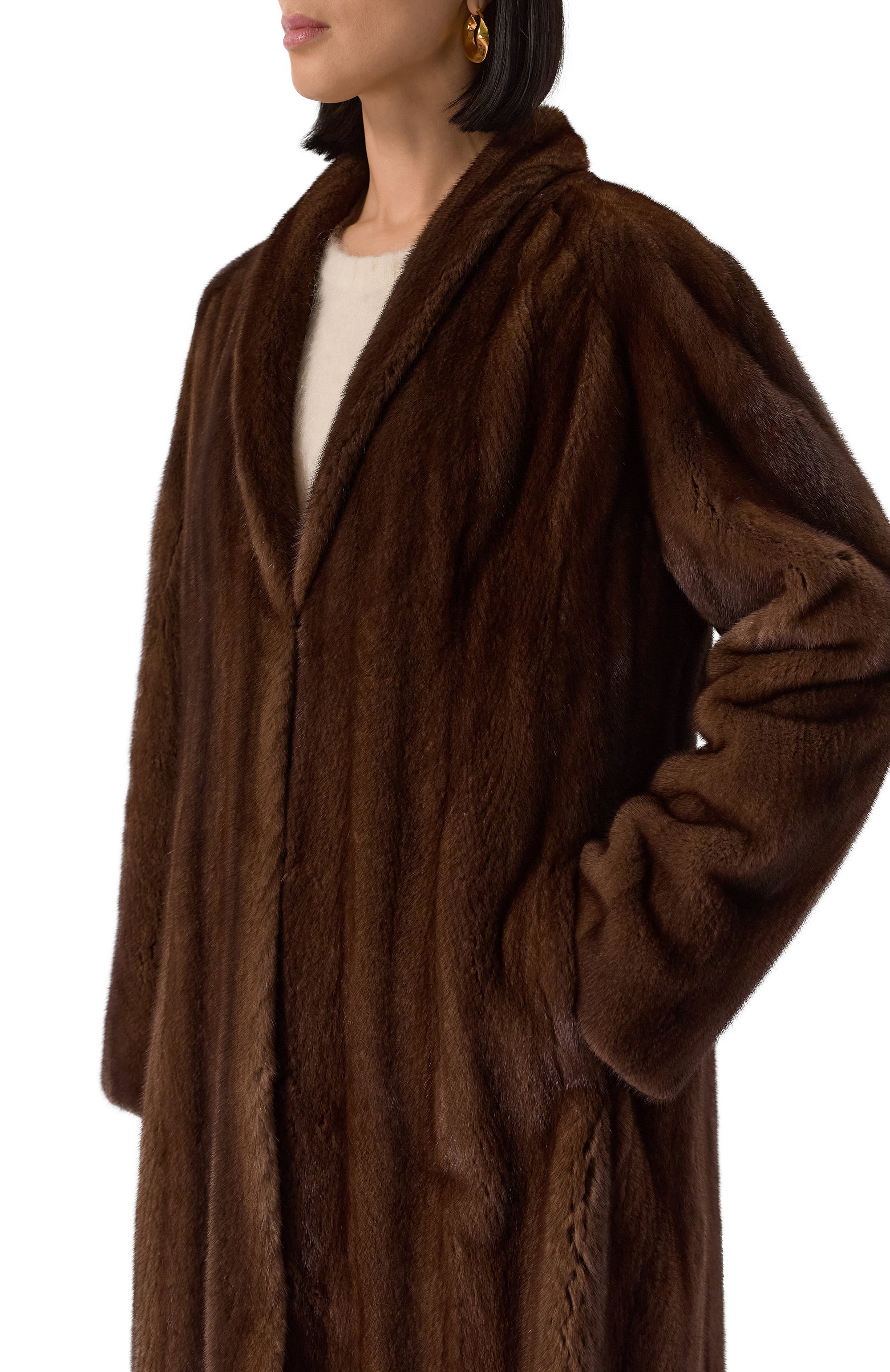 Шуба из меха норки GIULIA GURMAN, арт. 2403DB42, фото 5