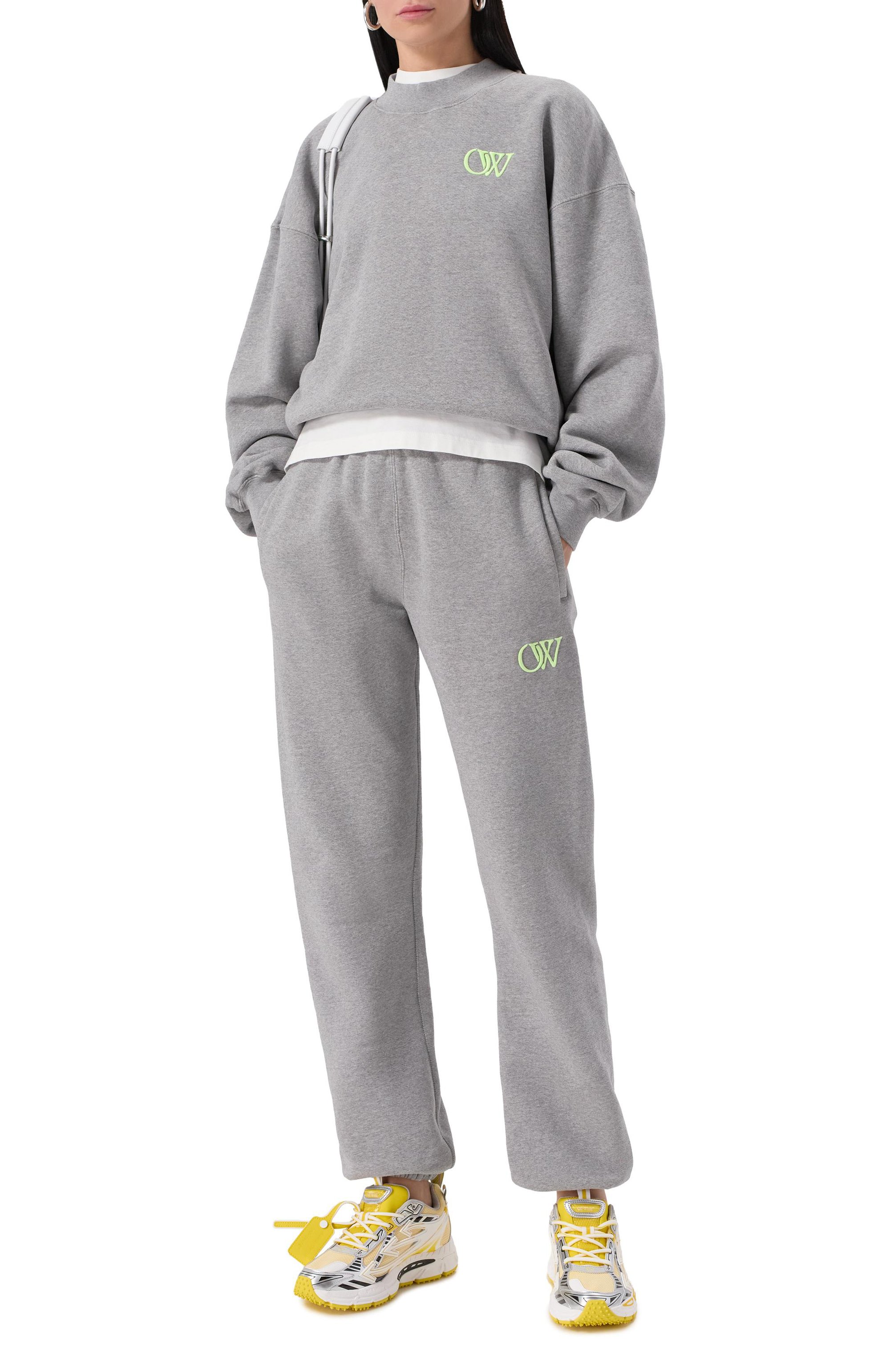 Хлопковый свитшот OFF-WHITE, арт. 0WBA075S25FLE0040514, фото 2