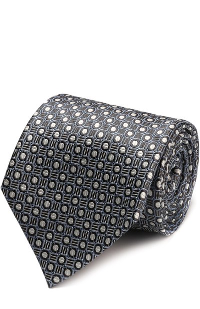 Мужской шелковый галстук с узором ZEGNA, арт. Z9E561XW