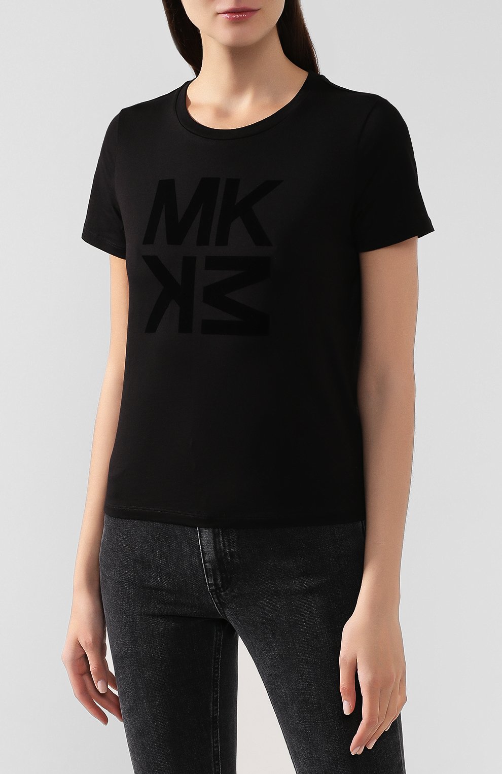 Хлопковая футболка MICHAEL MICHAEL KORS, арт. MF95MAB97J, фото 3