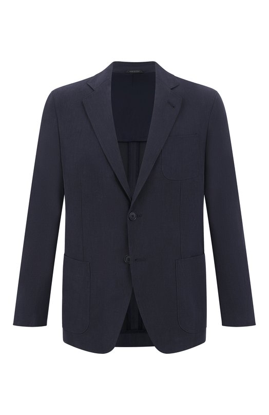 Льняной пиджак Giorgio Armani GM000140/TE10954 Синий GM000140/TE10954
