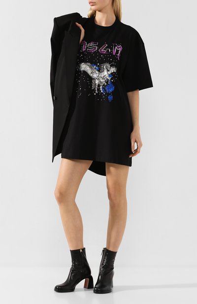 Хлопковое платье MSGM, арт. 2842MDA173 207498, фото 2