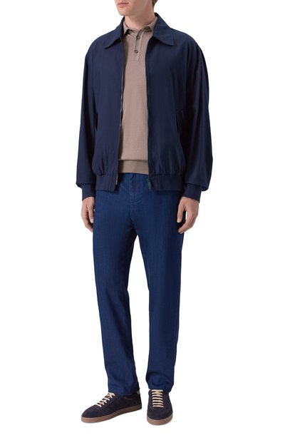 Мужская поло из хлопка и шелка MVST, арт. M26.CSM.K424/C0TT0N/SILK