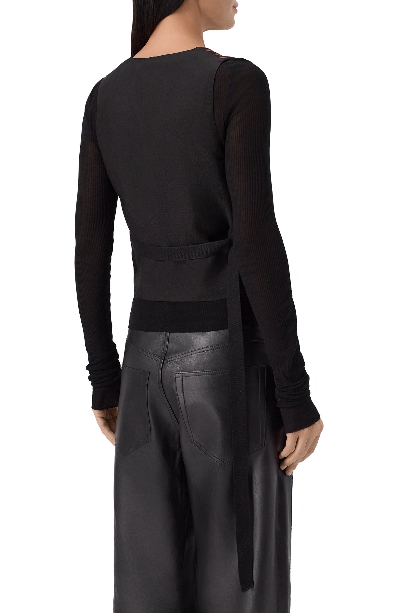 Жилет из вискозы и хлопка ANN DEMEULEMEESTER коричневого цвета по цене 107500 руб., арт. B0013555/FA748, фото 4 Жилет из вискозы и хлопка ANN DEMEULEMEESTER, арт. B0013555/FA748, фото 4