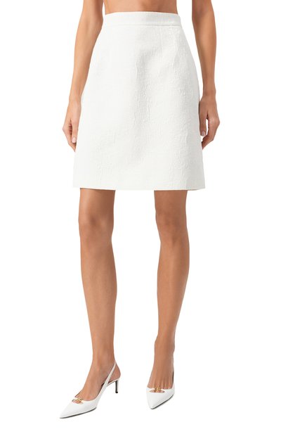 Юбка из хлопка и вискозы DOLCE & GABBANA, арт. F4CHDT/FJTBV, фото 3