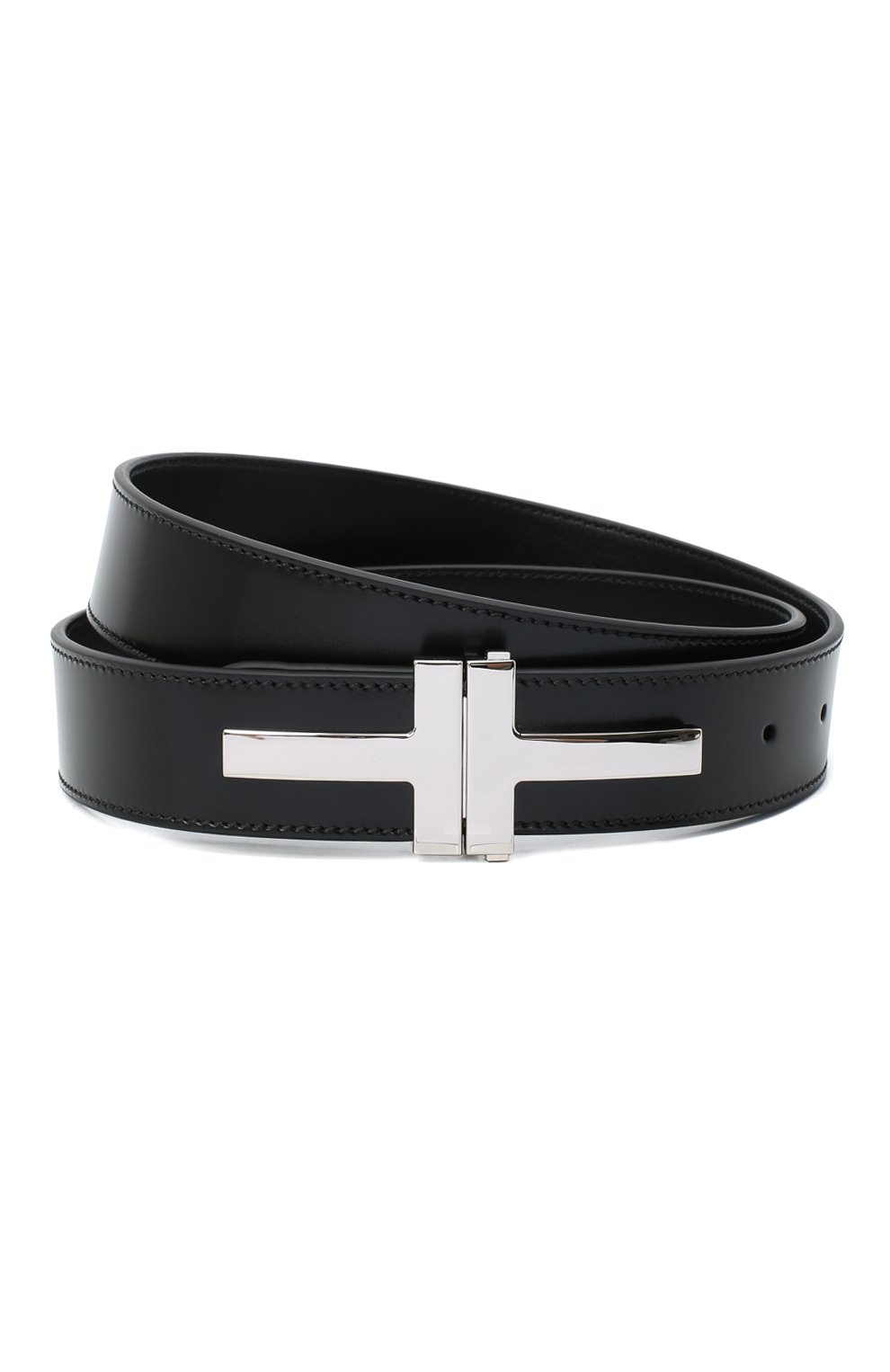 Кожаный ремень TOM FORD черного цвета по цене 99650 руб., арт. TB252P-LCL052, фото 1 Кожаный ремень TOM FORD, арт. TB252P-LCL052, фото 1