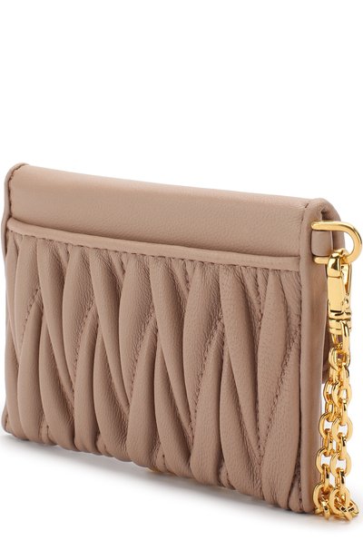 Кожаная визитница на цепочке MIU MIU, арт. 5MC010-N88-F0770, фото 2