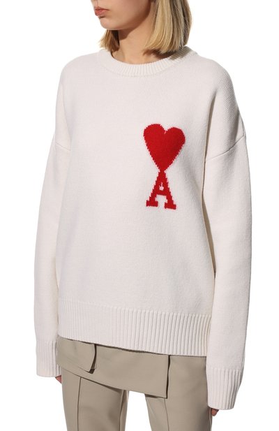 Шерстяной свитер AMI, арт. UKS002.018, фото 3