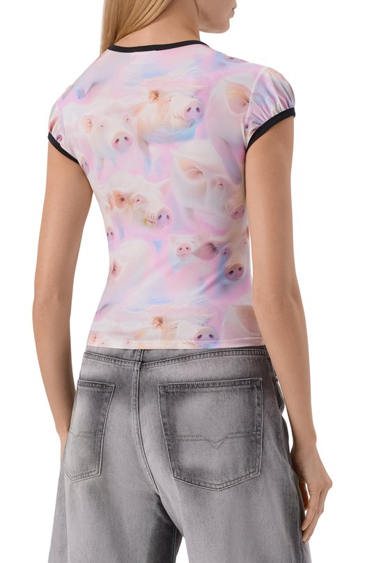 Хлопковая футболка Diesel A21022/0IHBS Разноцветный  A21022/0IHBS Фото 4