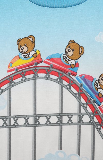 Хлопковая футболка MOSCHINO, арт. HPM03U/LAA23/4-8, фото 3