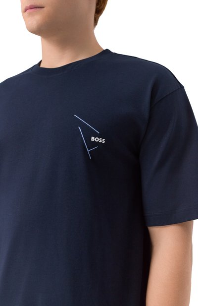 Хлопковая футболка BOSS ORANGE, арт. 50546374, фото 5